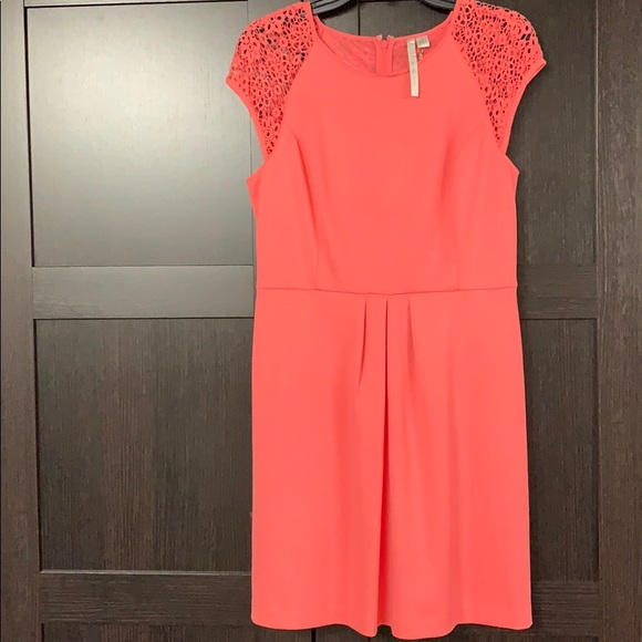 Coral/Pink Lace Dress 10 - Picture 1 of 3